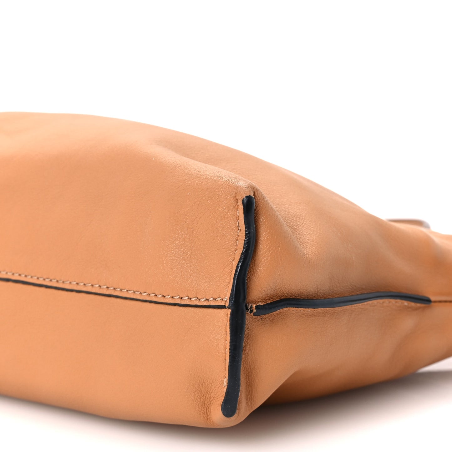 Calfskin Mini Flamenco Knot Clutch Warm Desert