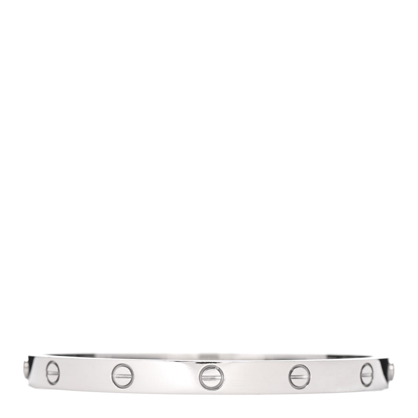 18K White Gold LOVE Bracelet 19