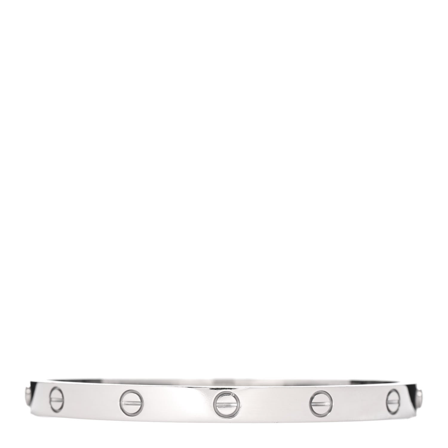 Cartier 18K White Gold LOVE Bracelet 19 1 of 4