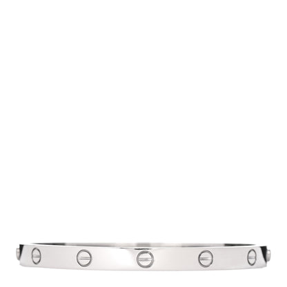 Cartier 18K White Gold LOVE Bracelet 19 1 of 4