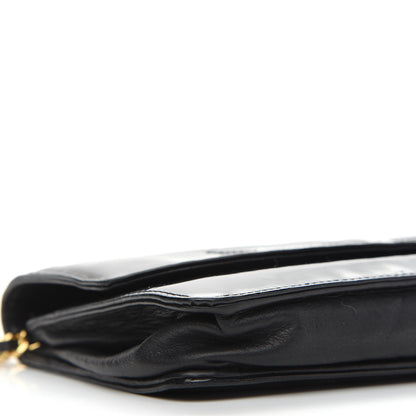 Chanel Patent Timeless CC Wallet On Chain WOC Black 9 of 11