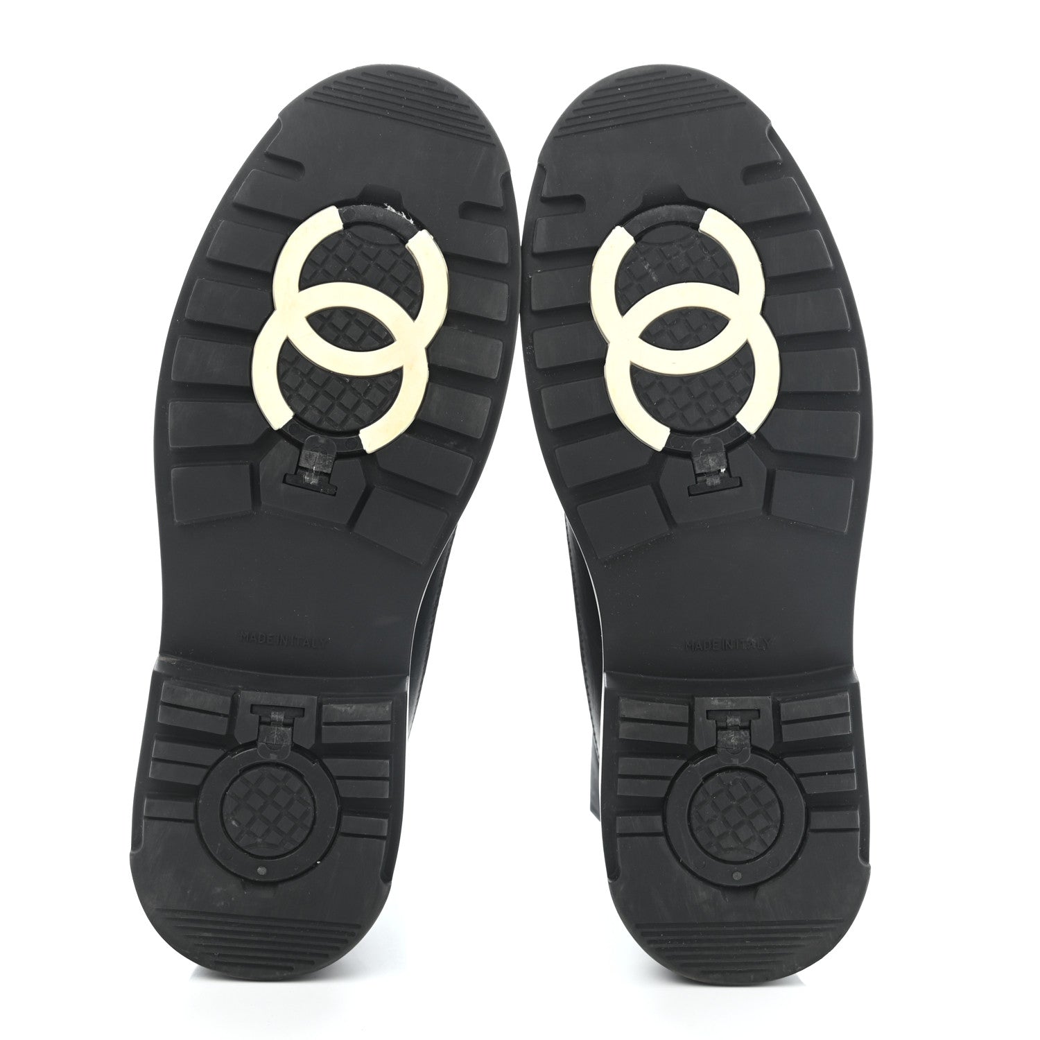 Chanel Calfskin Nylon CC Ankle Snow Boots 40.5 Black 6 of 15