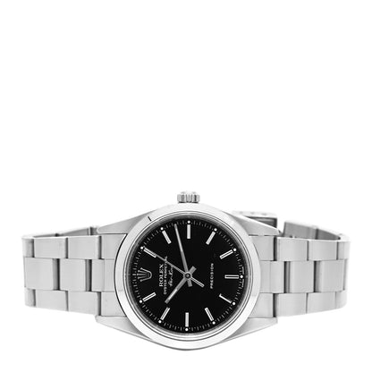 Rolex Stainless Steel 34mm Air-King Oyster Perpetual Precision Watch Black 14000M 2 of 4