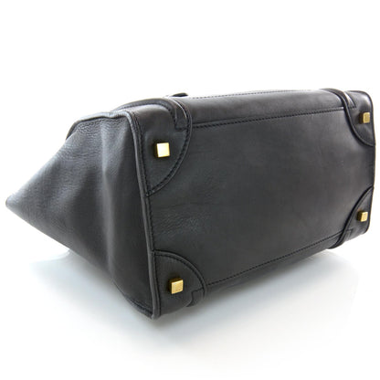 Celine Smooth Calfskin Mini Luggage Black 4 of 7