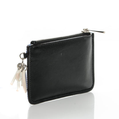 Christian Dior Calfskin Stardust Dior Card Holder Blue 3 of 10
