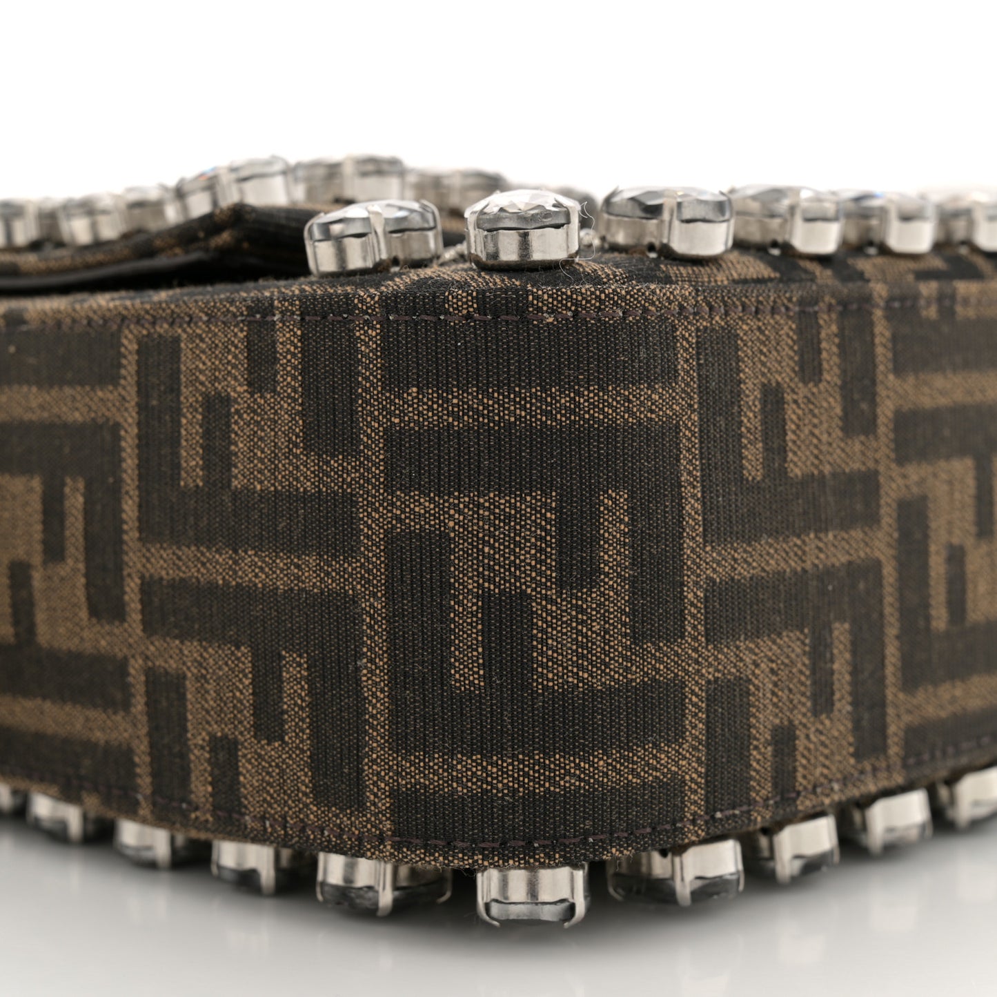 Fabric Jacquard FF 1974 Crystal Embellished Baguette Tobacco Moro Multicolor