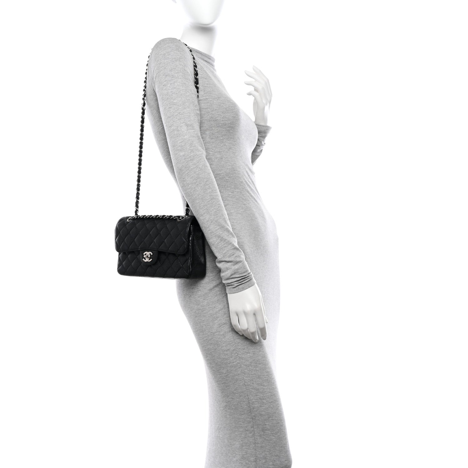 Chanel Caviar Quilted Small Double Flap Black 2 of 13