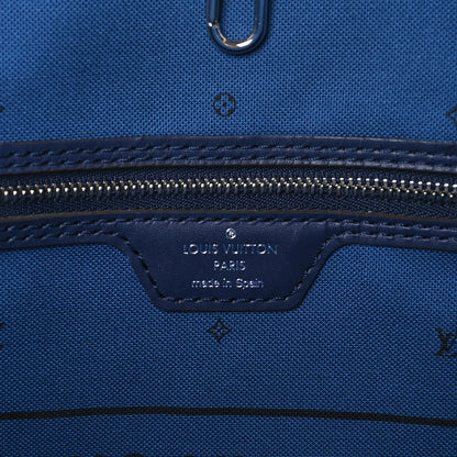 Louis Vuitton Monogram Escale Neverfull MM Blue 7 of 11