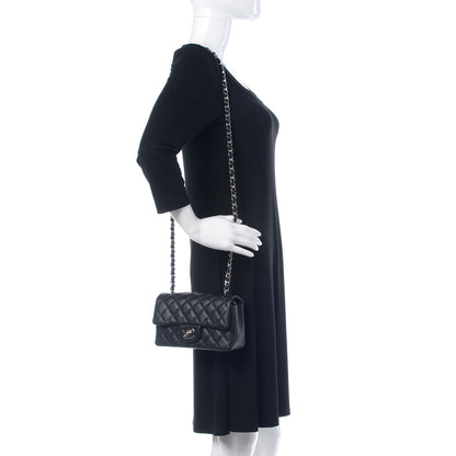 Chanel Iridescent Caviar Quilted Mini Rectangular Flap Black 2 of 8