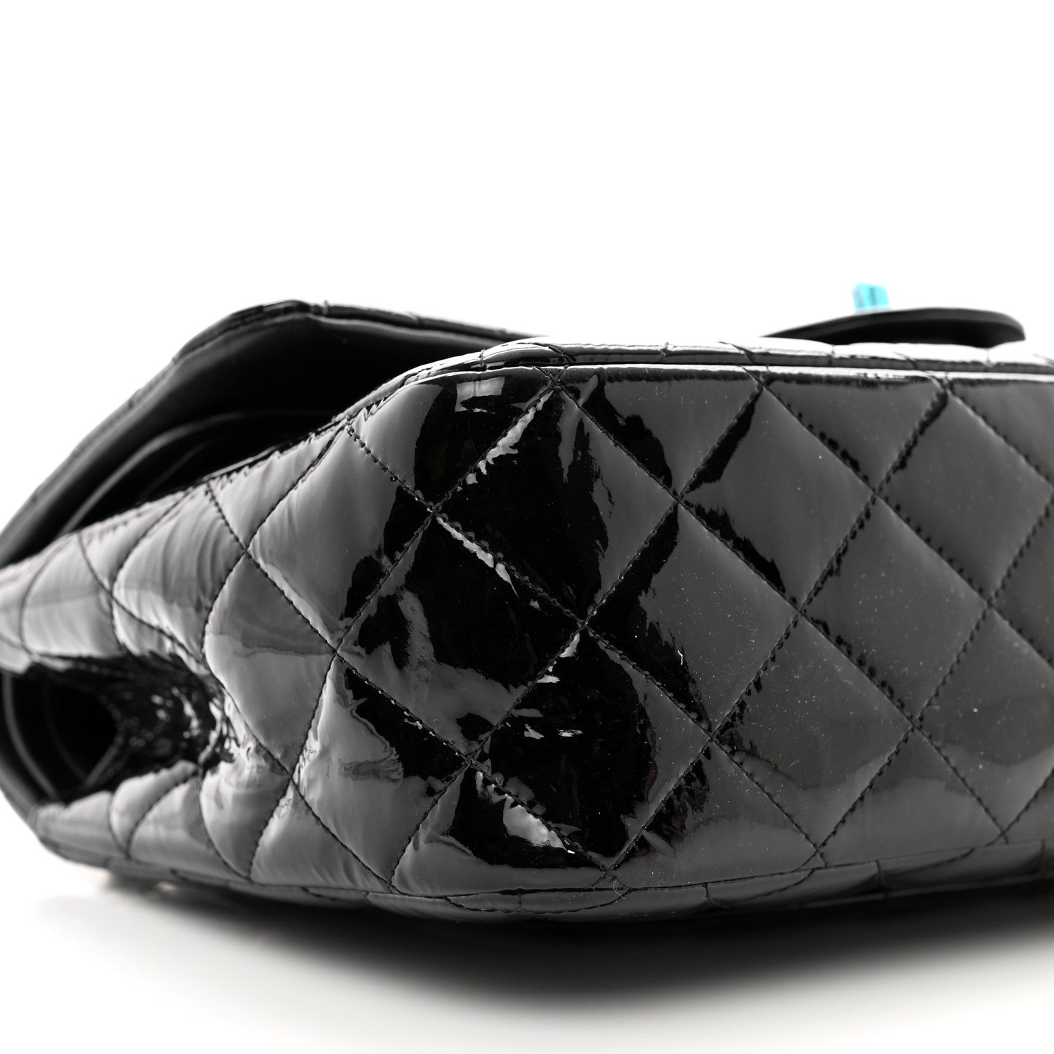 Chanel Patent Quilted Jumbo Double Flap Black 9 of 12
