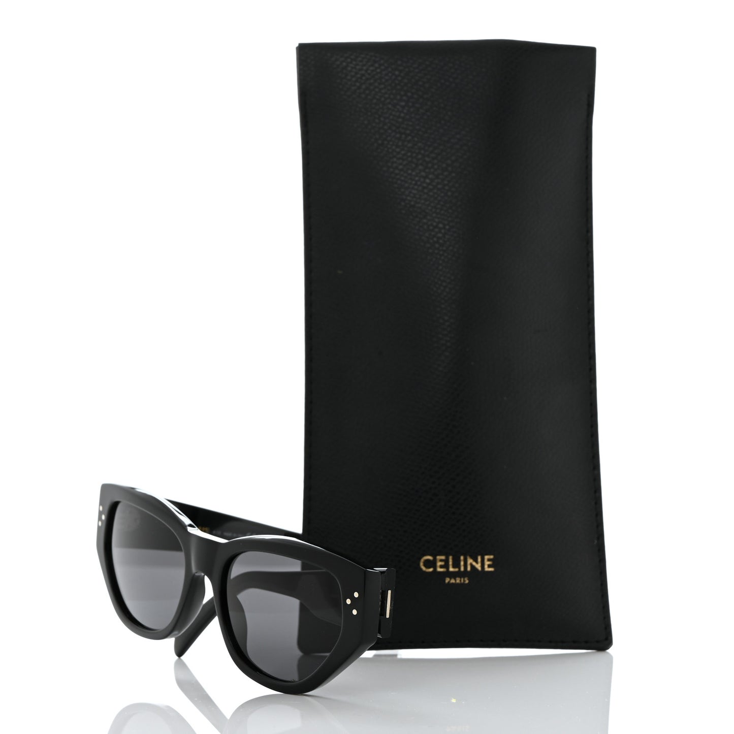 Acetate Polarized Square Sunglasses CL40219I Black