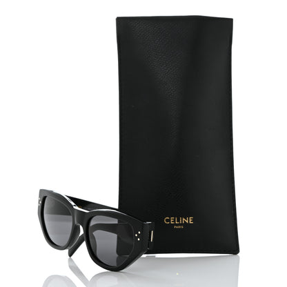 Celine Acetate Polarized Square Sunglasses CL40219I Black 7 of 7