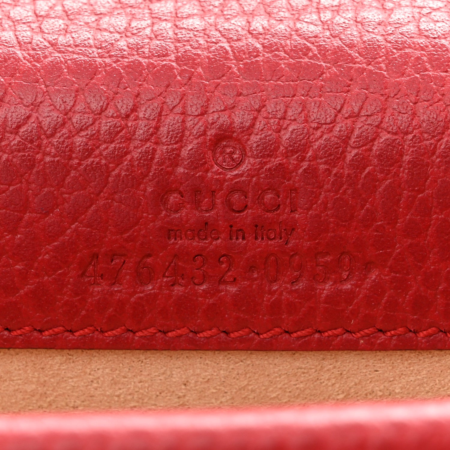Gucci Calfskin Swarovski Crystal Super Mini Dionysus Shoulder Bag Hibiscus Red 6 of 10