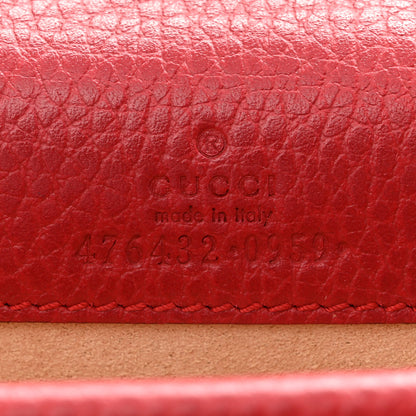Gucci Calfskin Swarovski Crystal Super Mini Dionysus Shoulder Bag Hibiscus Red 6 of 10