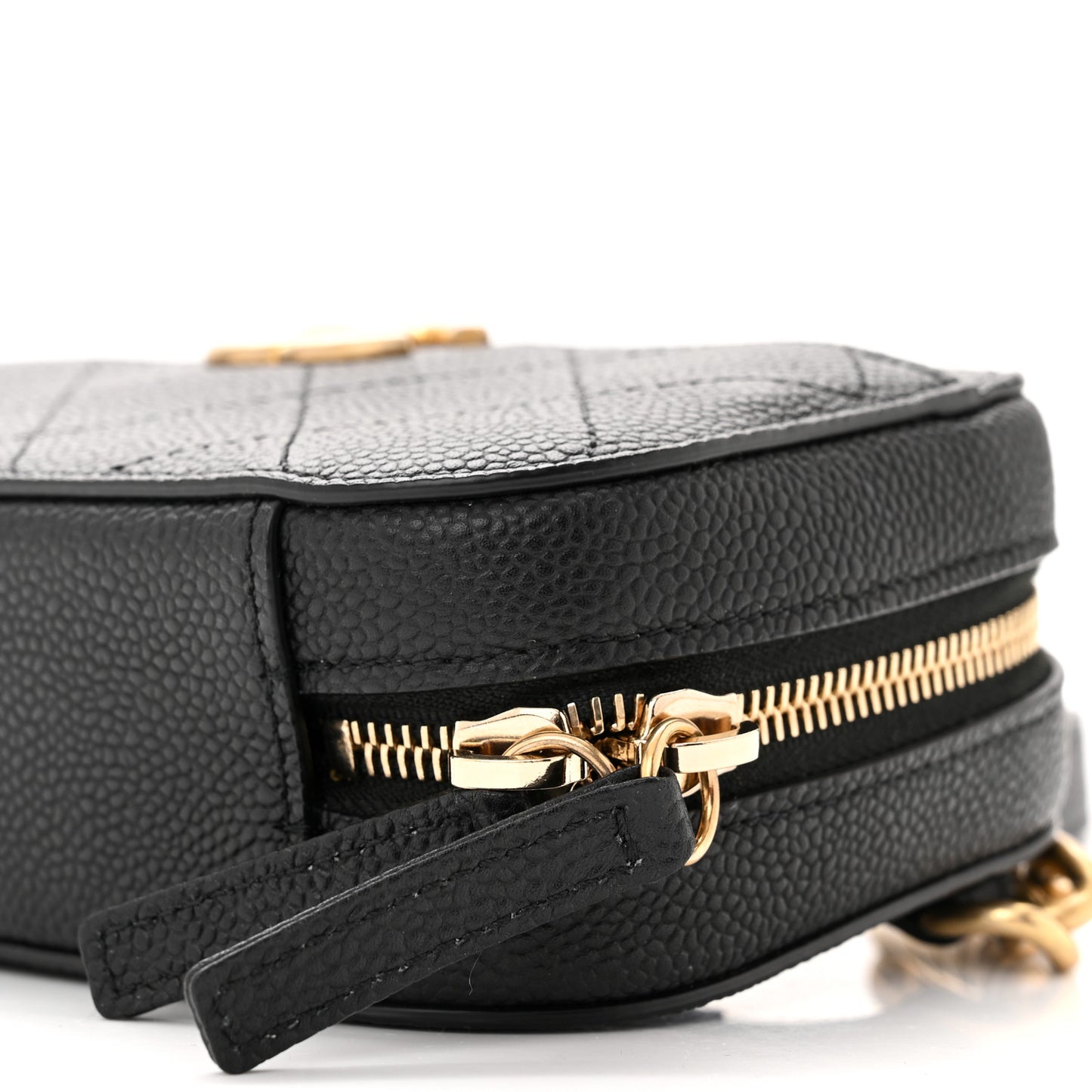 Caviar Quilted Waist Bag Black