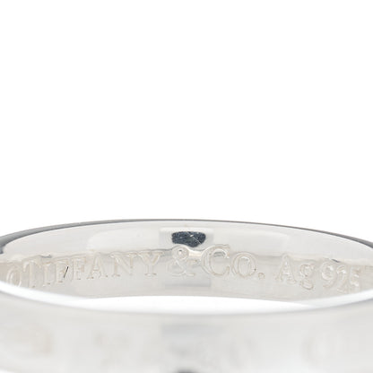 Tiffany Sterling Silver Narrow 1837 Band Ring 60 9 3 of 3