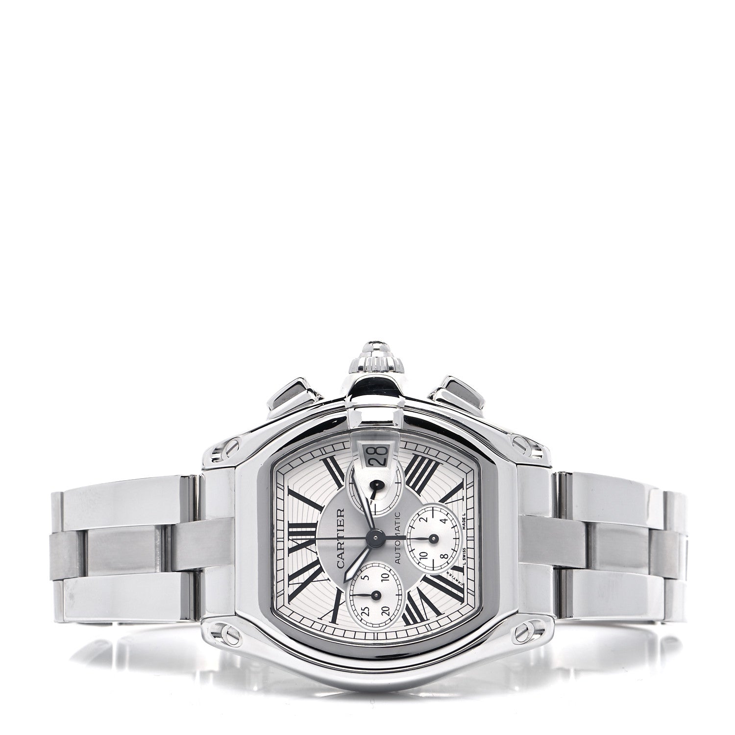 Cartier Stainless Steel 42mm Roadster Chronograph Automatic Watch 2 of 4