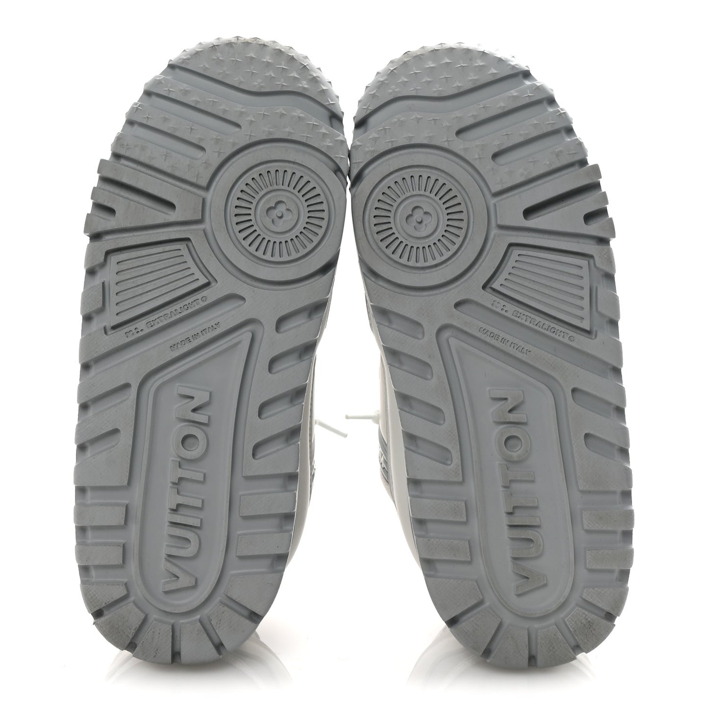 Calfskin Womens LV Trainer Maxi Sneakers 38 Gris
