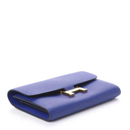 Hermes Epsom Constance Long Wallet Bleu Electrique 4 of 8