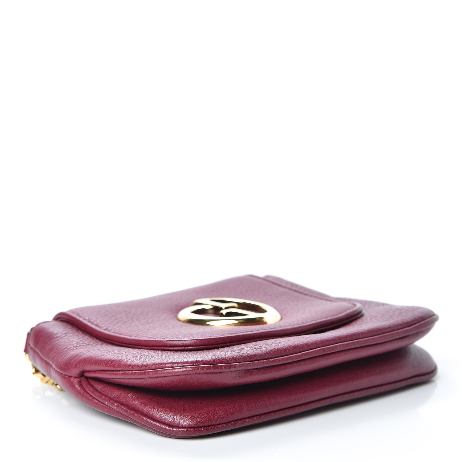 Gucci Cellarius Calfskin Small 1973 Chain Shoulder Bag Cherry Gloss 4 of 16