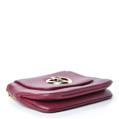 Gucci Cellarius Calfskin Small 1973 Chain Shoulder Bag Cherry Gloss 4 of 16