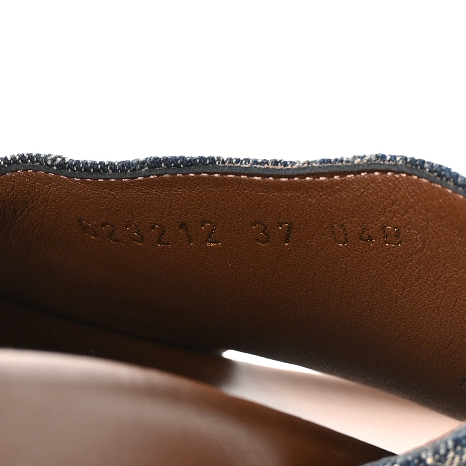 Gucci New Denim GG Monogram Angelina Platform 55mm Slide Sandals 37 Blue Tea 8 of 9