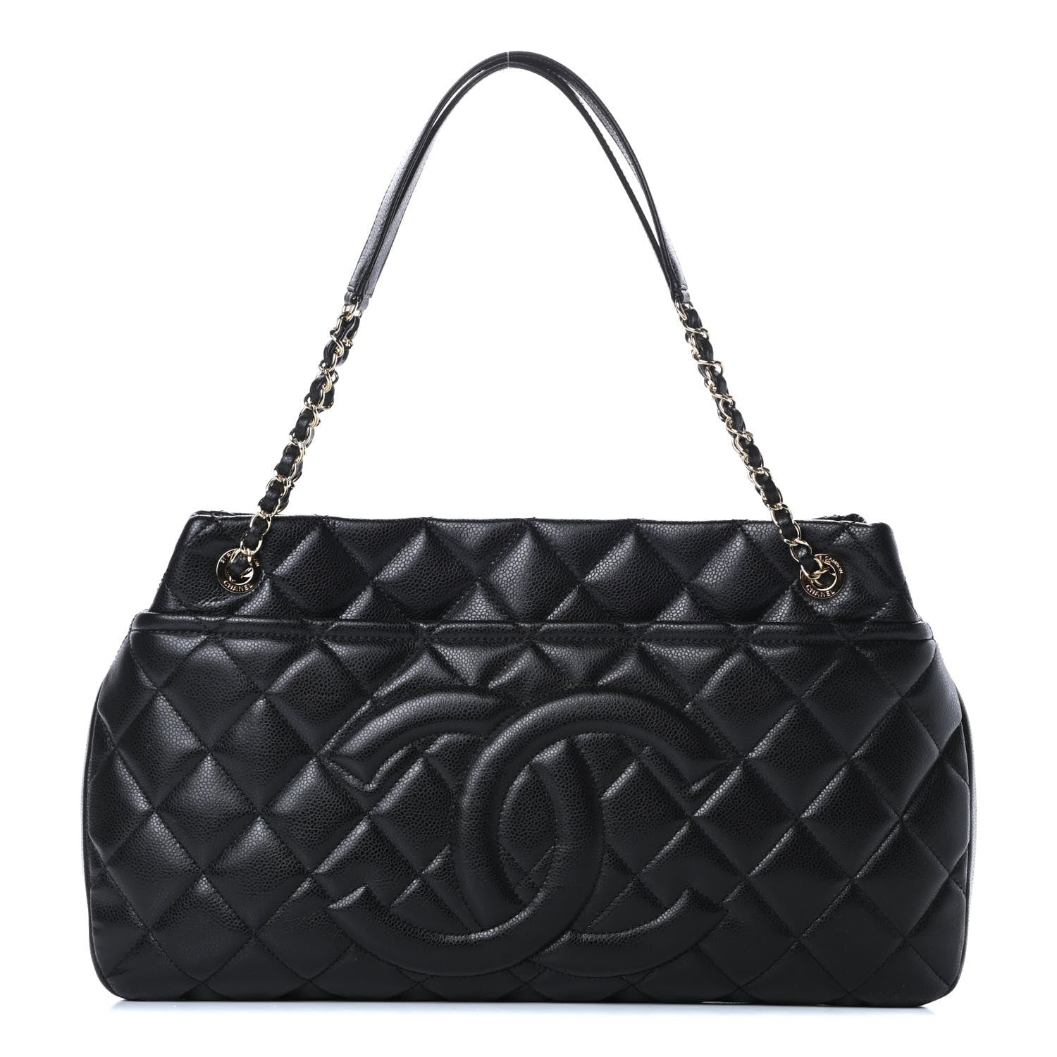Chanel Caviar Quilted Timeless CC Soft Tote Black 1 of 12