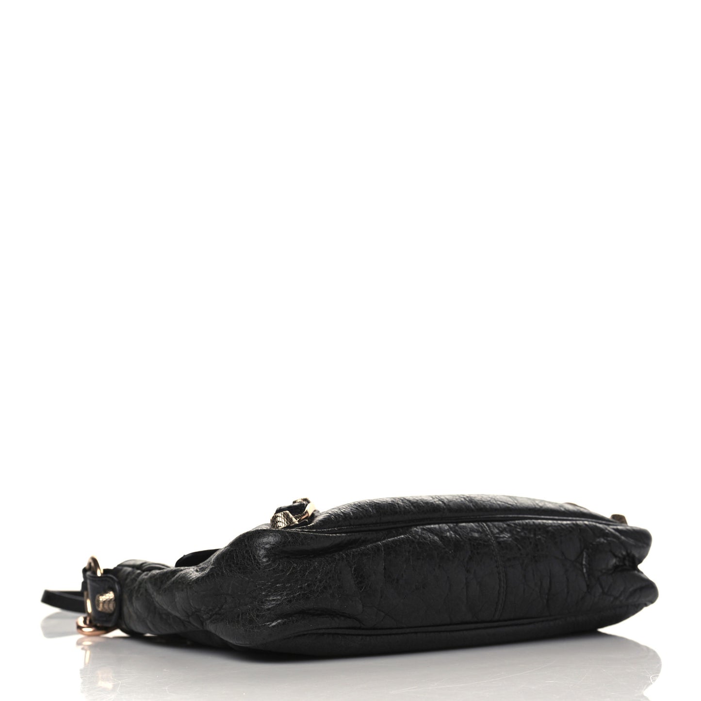 Agneau Giant 12 Rose Gold Hardware Hip Black