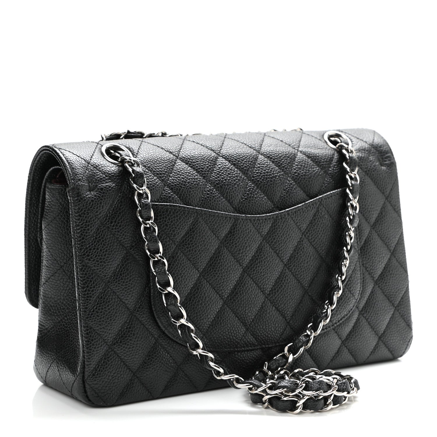 Chanel Caviar Quilted Medium Double Flap Black 3 of 11