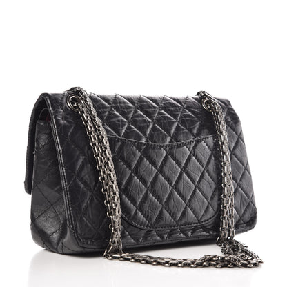 Chanel Aged Calfskin Quilted 2.55 Reissue 225 Flap Black 3 of 9