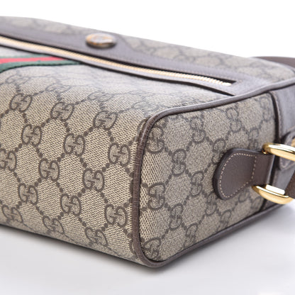 Gucci GG Supreme Monogram Web Small Ophidia Shoulder Bag Brown 9 of 9