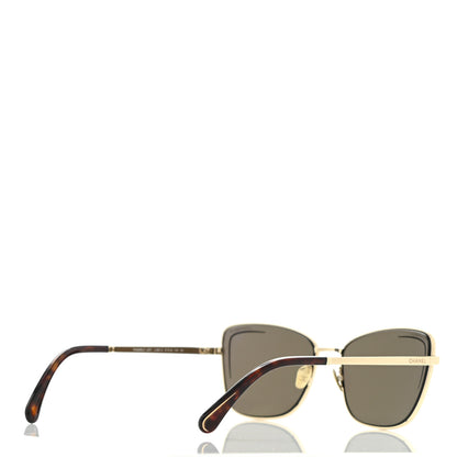 Chanel Metal Cat Eye Sunglasses 4267 Brown 4 of 7