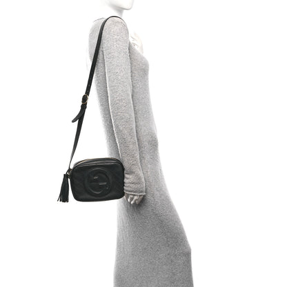 Gucci Sakai Be Green Calfskin Diagonal Stitched Small Blondie Shoulder Bag Black 2 of 11