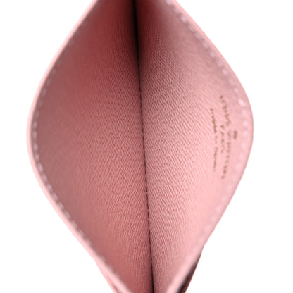 Louis Vuitton Damier Azur Daily Card Holder Rose Ballerine 5 of 7