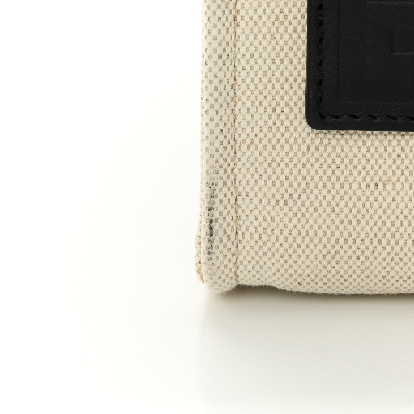 Canvas Medium Tote Beige Black
