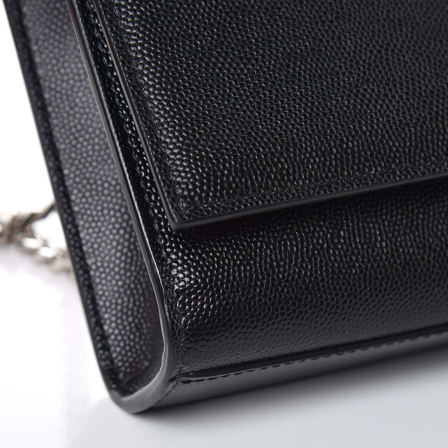 Saint Laurent Grain De Poudre Small Monogram Kate Satchel Black 9 of 10