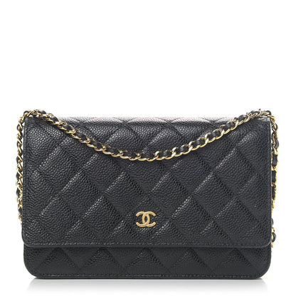 Chanel Caviar Quilted Wallet On Chain WOC Black 1 of 7