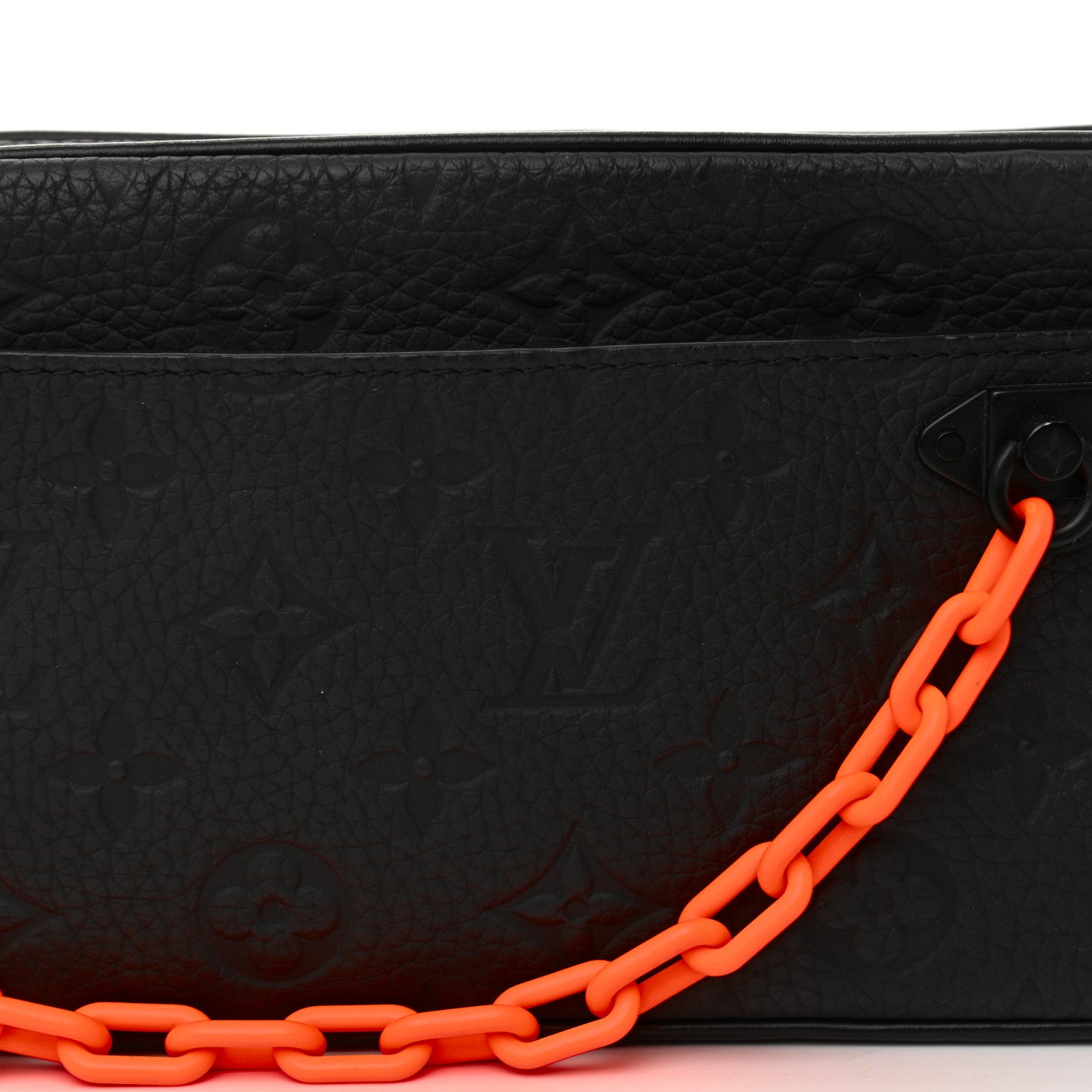 Louis Vuitton Taurillon Monogram Uniformes Solar Ray Soft Pochette Volga Belt Bag Black 7 of 7