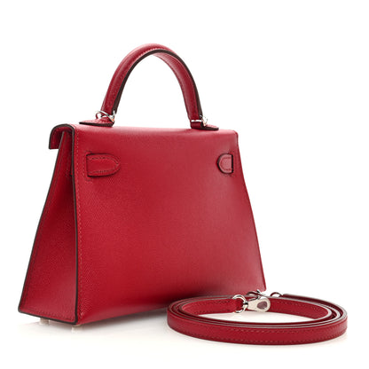 Hermes Epsom Mini Kelly Sellier 20 Rubis 3 of 10