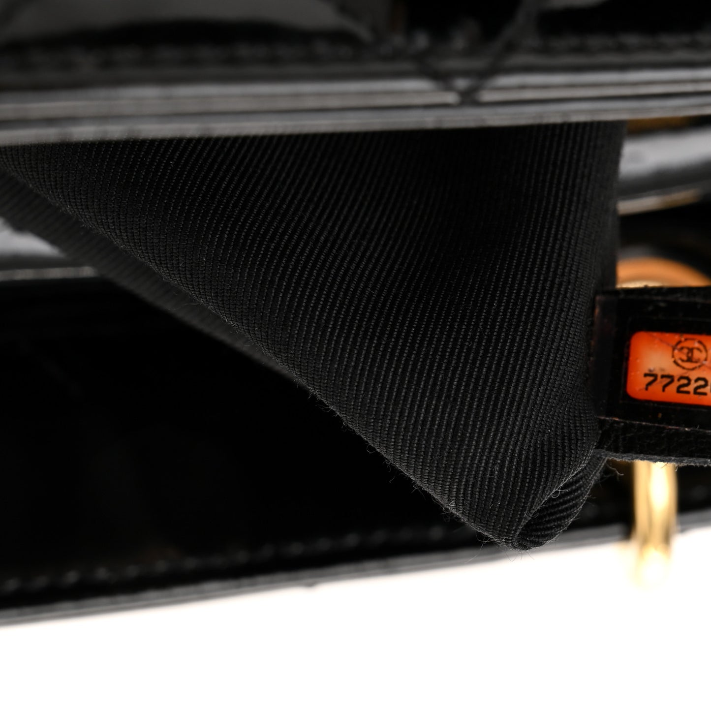 Patent Quilted Petit Timeless Tote PTT Black