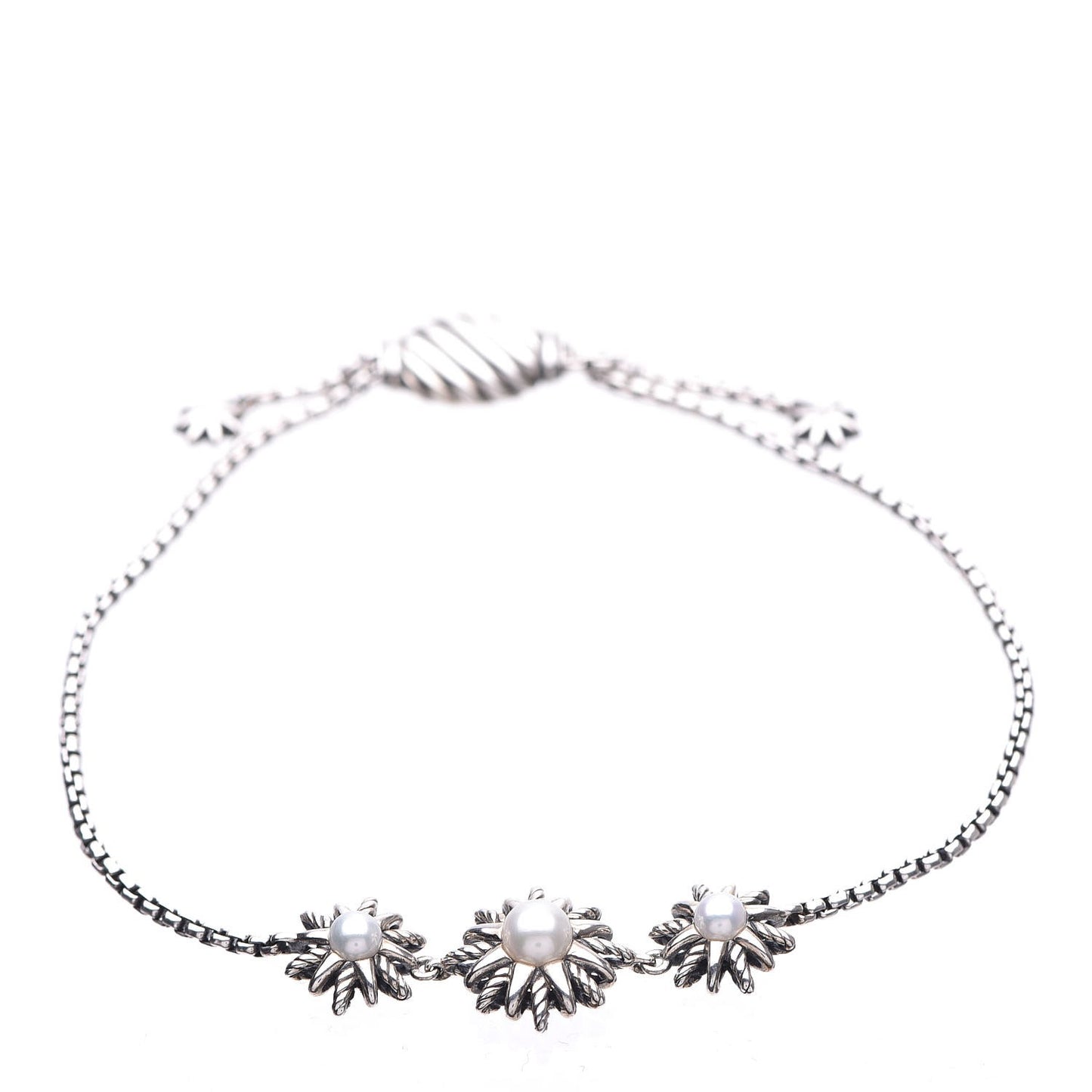 Sterling Silver Pearl Starburst Bracelet