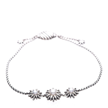 David Yurman Sterling Silver Pearl Starburst Bracelet 1 of 4