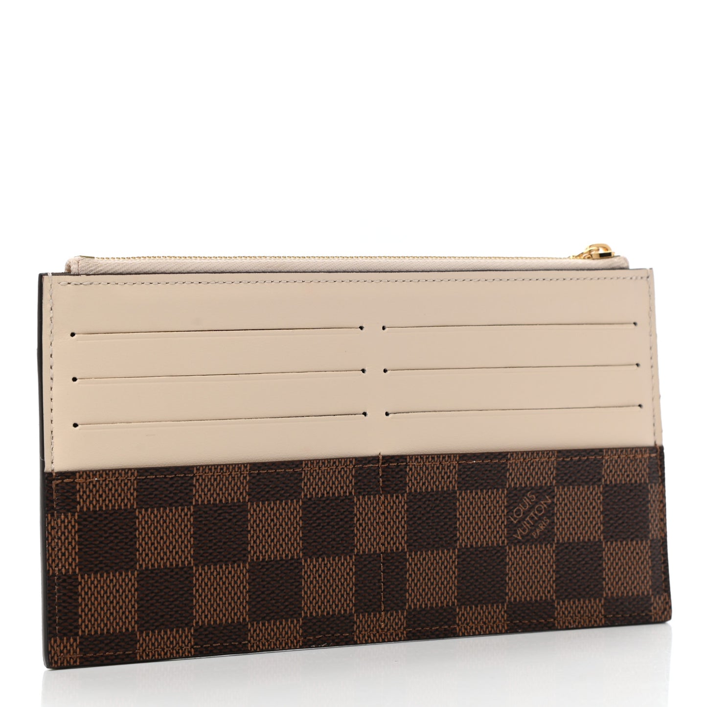 Damier Ebene Slim Purse Cream