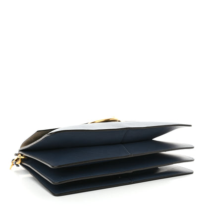 Chloe Goatskin Medium Faye Shoulder Bag Denim Blue 4 of 10