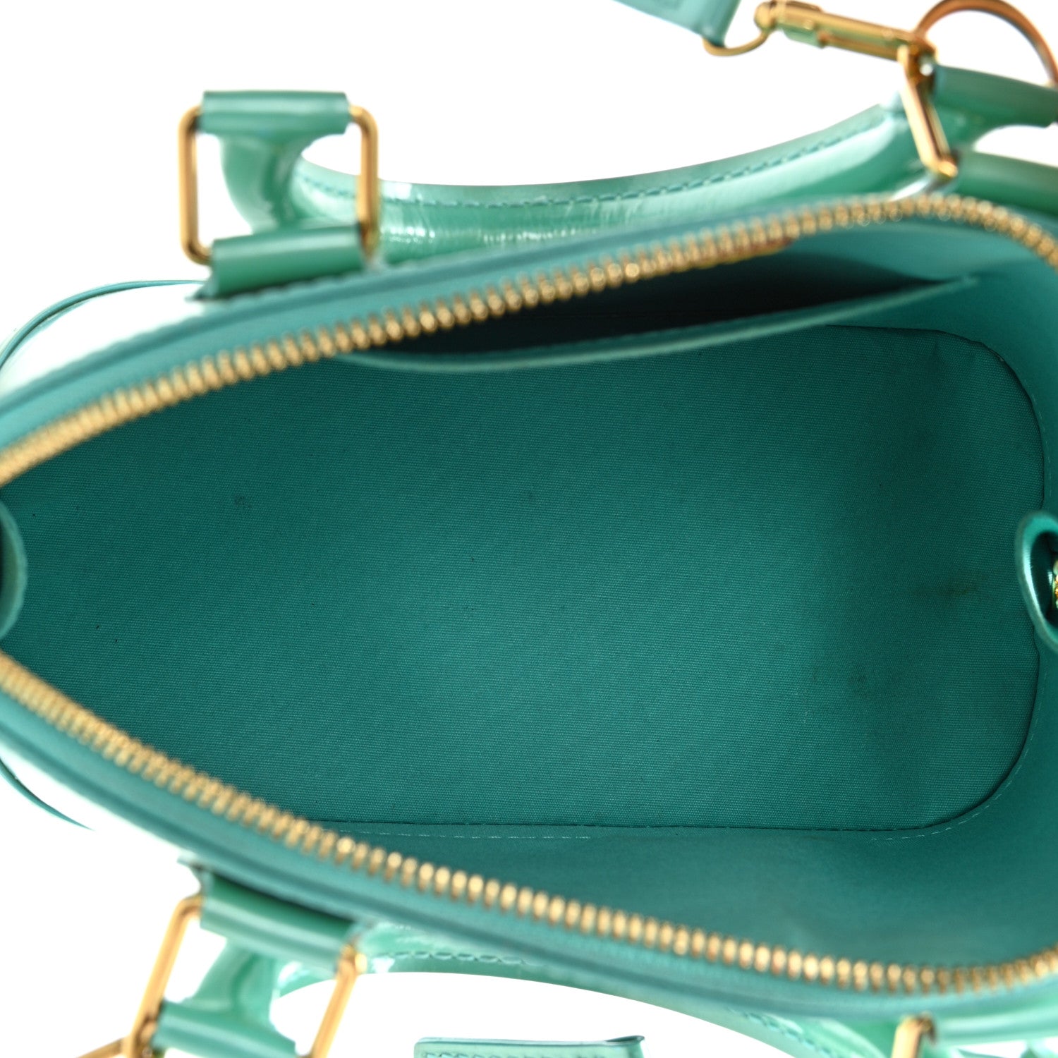 Louis Vuitton Vernis Alma BB Blue Lagon 6 of 12