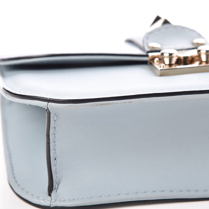 Valentino Garavani Vitello Small Glam Lock Rockstud Flap Sky Sorbet 8 of 8