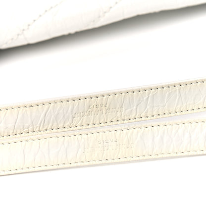 Saint Laurent Crinkled Calfskin Matelasse Monogram Medium Niki Chain Satchel Dirty White 6 of 6