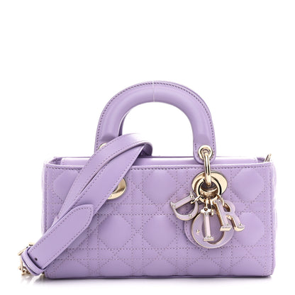 Christian Dior Lambskin Cannage Small Lady D-Joy Lilac 1 of 11