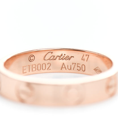 Cartier 18K Pink Gold 3.5mm LOVE Wedding Band Ring 47 4 4 of 4