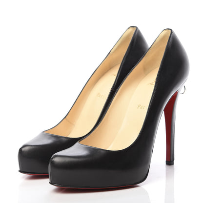 Christian Louboutin Calfskin Rolando Zip 120 Pumps 40.5 Black 3 of 8